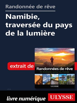 cover image of Randonnée de rêve--Namibie, traversée du pays de la lumière